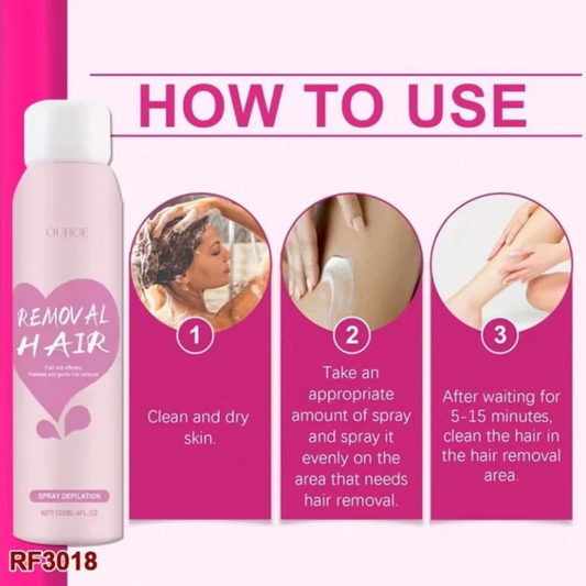 OUHOE Hair Removal Spray 120ML | Quick, Gentle & Smooth Hair Removal for Women
