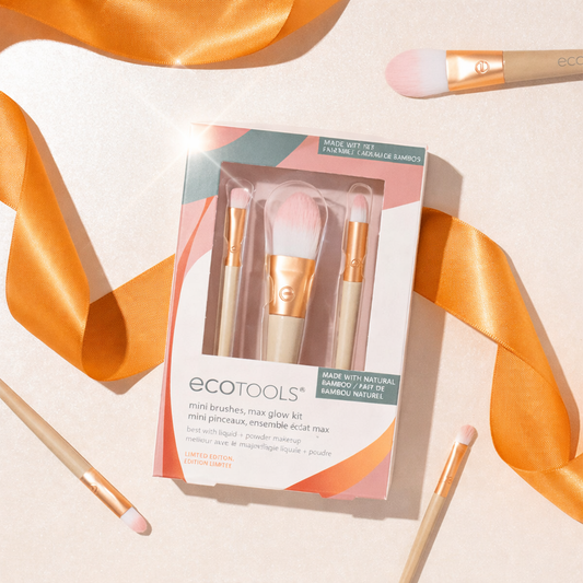 EcoTools Mini Brushes – Max Glow Kit (3-Piece Set)