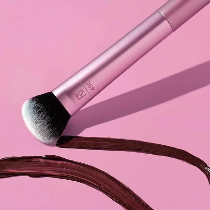 Real Techniques Sculpting Brush by Sam & Nic – Professional Angled Contour Brush for Cream, Liquid & Powder Makeup