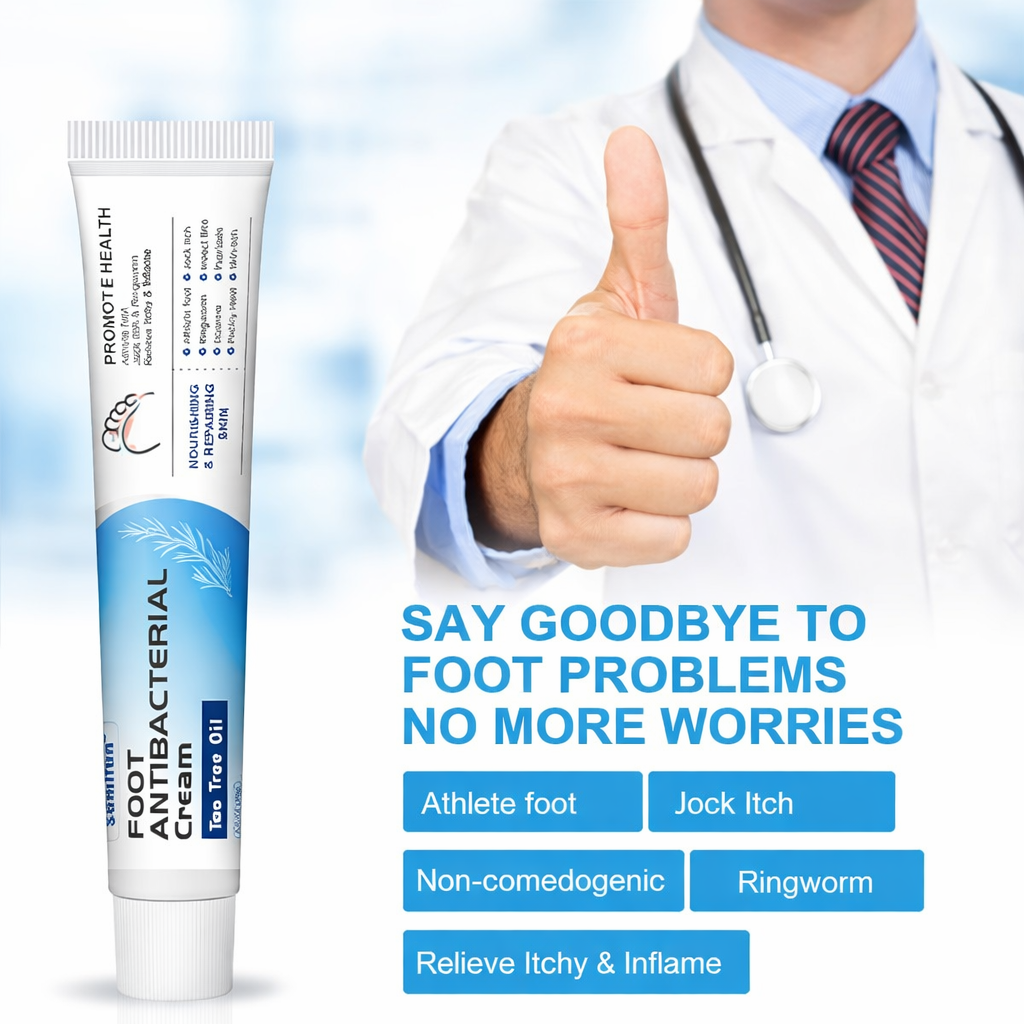 Sumifun Foot Antibacterial Cream with Tea Tree Oil – Antifungal, Anti-Itch & Skin Repair Cream for Athlete’s Foot, Ringworm & Irritated Skin (20g)