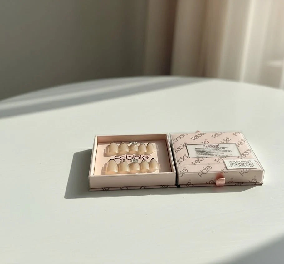 Febble Golden Glam Luxe Stiletto Press-On Nails