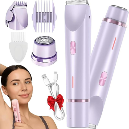 Silky Splash Vamaro Shaver | 2-in-1 Wet & Dry Women’s Razor with Precision Trimmer