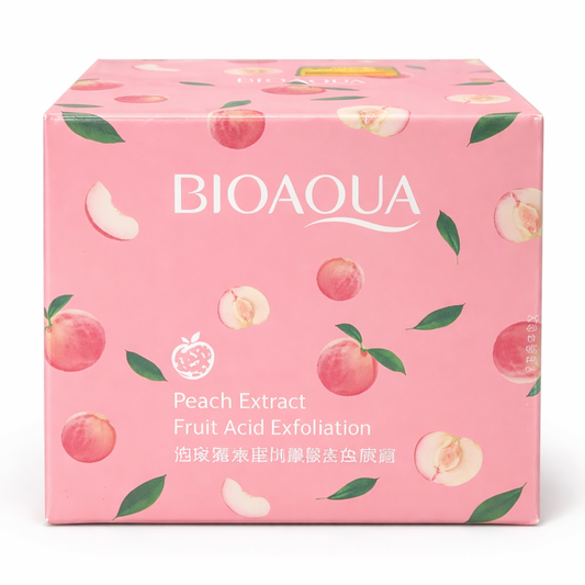 Peach Extract Fruit Acid Exfoliating Face & Body Gel | Gentle Scrub, Brightening & Smooth Skin Care