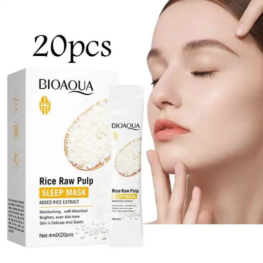 Moisturizing Smooth Face Mask (20pcs) | Rice Extract Nourishment, Hydration & Skin Soothing Care
