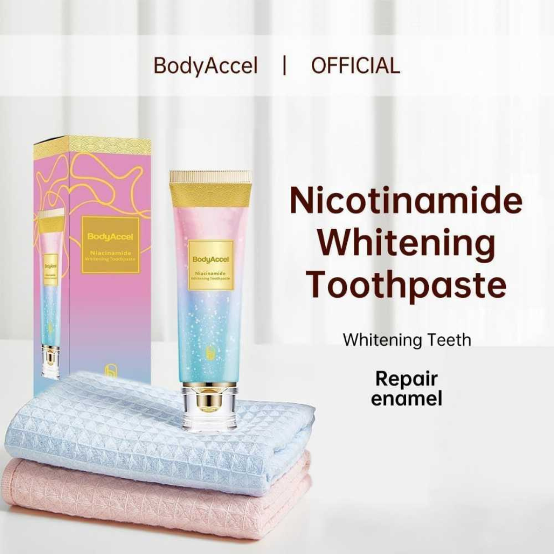 Niacinamide Whitening Toothpaste | Stain Removal, Enamel Care & Fresh Breath Protection