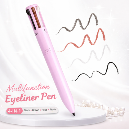 4-in-1 Makeup Pen: Eyeliner, Lip Liner, Brow & Highlighter