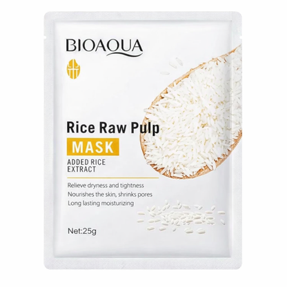 Moisturizing Smooth Face Mask (20pcs) | Rice Extract Nourishment, Hydration & Skin Soothing Care
