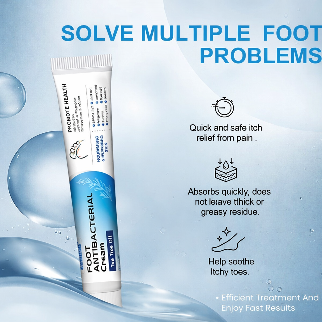 Sumifun Foot Antibacterial Cream with Tea Tree Oil – Antifungal, Anti-Itch & Skin Repair Cream for Athlete’s Foot, Ringworm & Irritated Skin (20g)