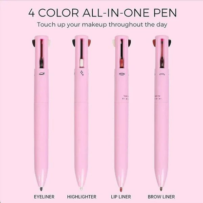 4-in-1 Makeup Pen: Eyeliner, Lip Liner, Brow & Highlighter