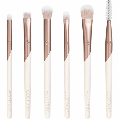 Real Techniques Everyday Eye Essentials – 8-Piece Professional Eye Makeup Brush Set for Blending, Lining & Precision Looks