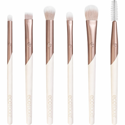Real Techniques Everyday Eye Essentials – 8-Piece Professional Eye Makeup Brush Set for Blending, Lining & Precision Looks