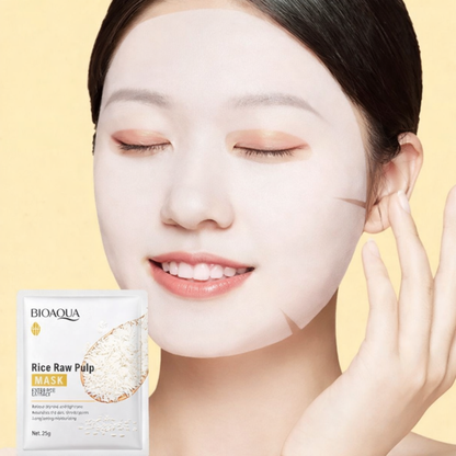 Moisturizing Smooth Face Mask (20pcs) | Rice Extract Nourishment, Hydration & Skin Soothing Care