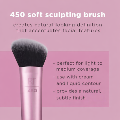 Real Techniques Sculpting Brush by Sam & Nic – Professional Angled Contour Brush for Cream, Liquid & Powder Makeup