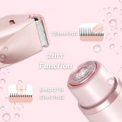 Silky Splash Vamaro Shaver | 2-in-1 Wet & Dry Women’s Razor with Precision Trimmer