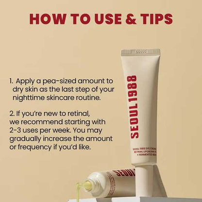 SEOUL 1988 & Caffeine Anti-Wrinkle Eye Cream | Dark Circles & Puffiness Care