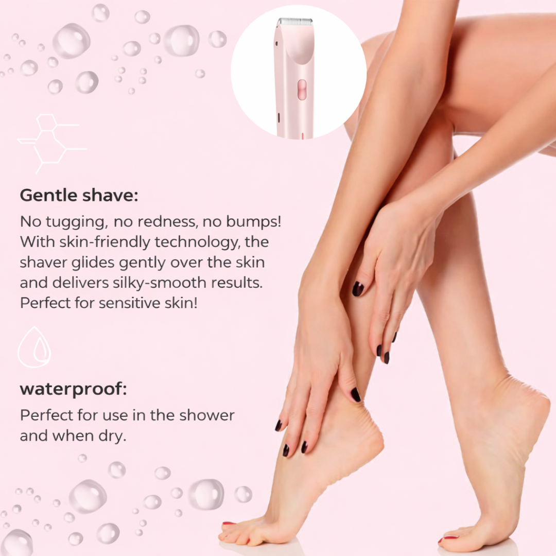 Silky Splash Vamaro Shaver | 2-in-1 Wet & Dry Women’s Razor with Precision Trimmer