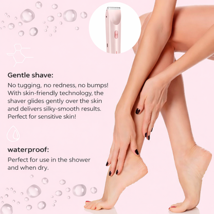 Silky Splash Vamaro Shaver | 2-in-1 Wet & Dry Women’s Razor with Precision Trimmer