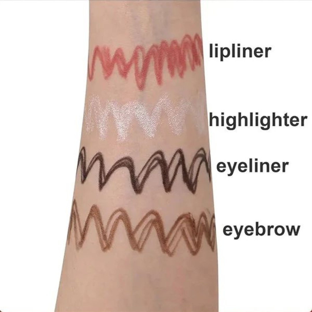 4-in-1 Makeup Pen: Eyeliner, Lip Liner, Brow & Highlighter