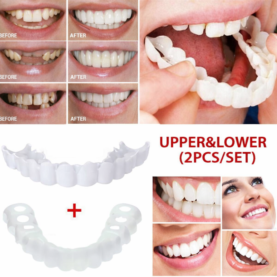 Snap-In Teeth for Men & Women | Adjustable Cosmetic Smile Cover for Instant Confidence