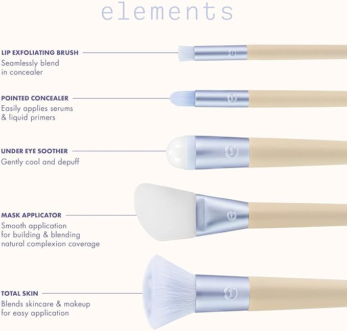 EcoTools Hydro-Glow Skincare Brush Set | 5-Piece Kit