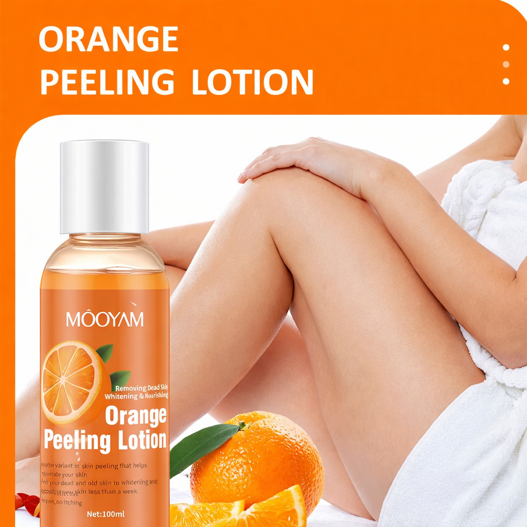 Mooyam Orange Peeling Lotion for Whitening & Dead Skin Removal – Exfoliating Body Lotion with Orange Extract for Smooth, Bright Skin (100ml)