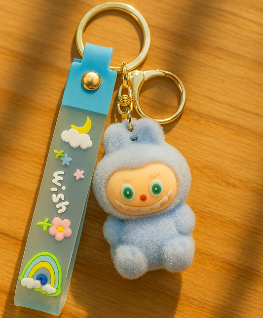 Labubu - Wish & Fuzz Rainbow Wrist-Strap Keychain