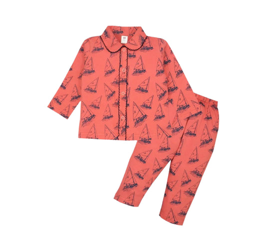 Cozy Dreams Baby Sleeping Suit – Blue Daisy Print