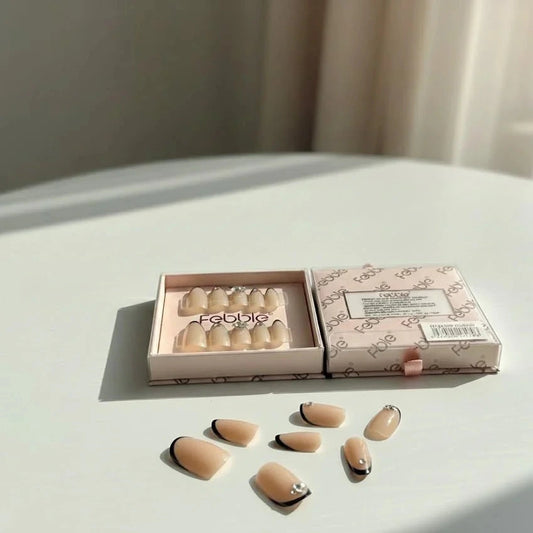 Febble Golden Glam Luxe Stiletto Press-On Nails