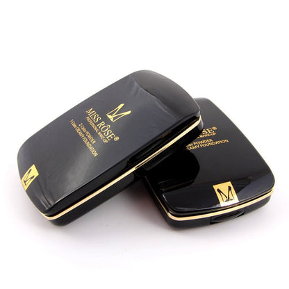 Miss Rose 2-in-1 Compact Powder & Creamy Foundation – Medium to Full Coverage, Matte & Natural Finish for Smooth, Flawless Skin (24g, Ivory + Nude Shades)
