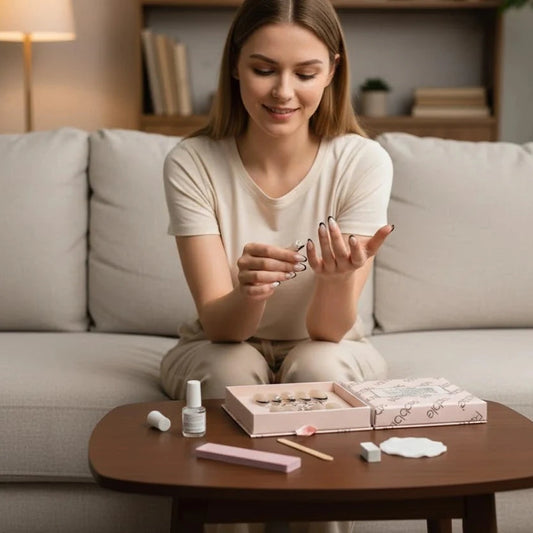 Febble Golden Glam Luxe Stiletto Press-On Nails